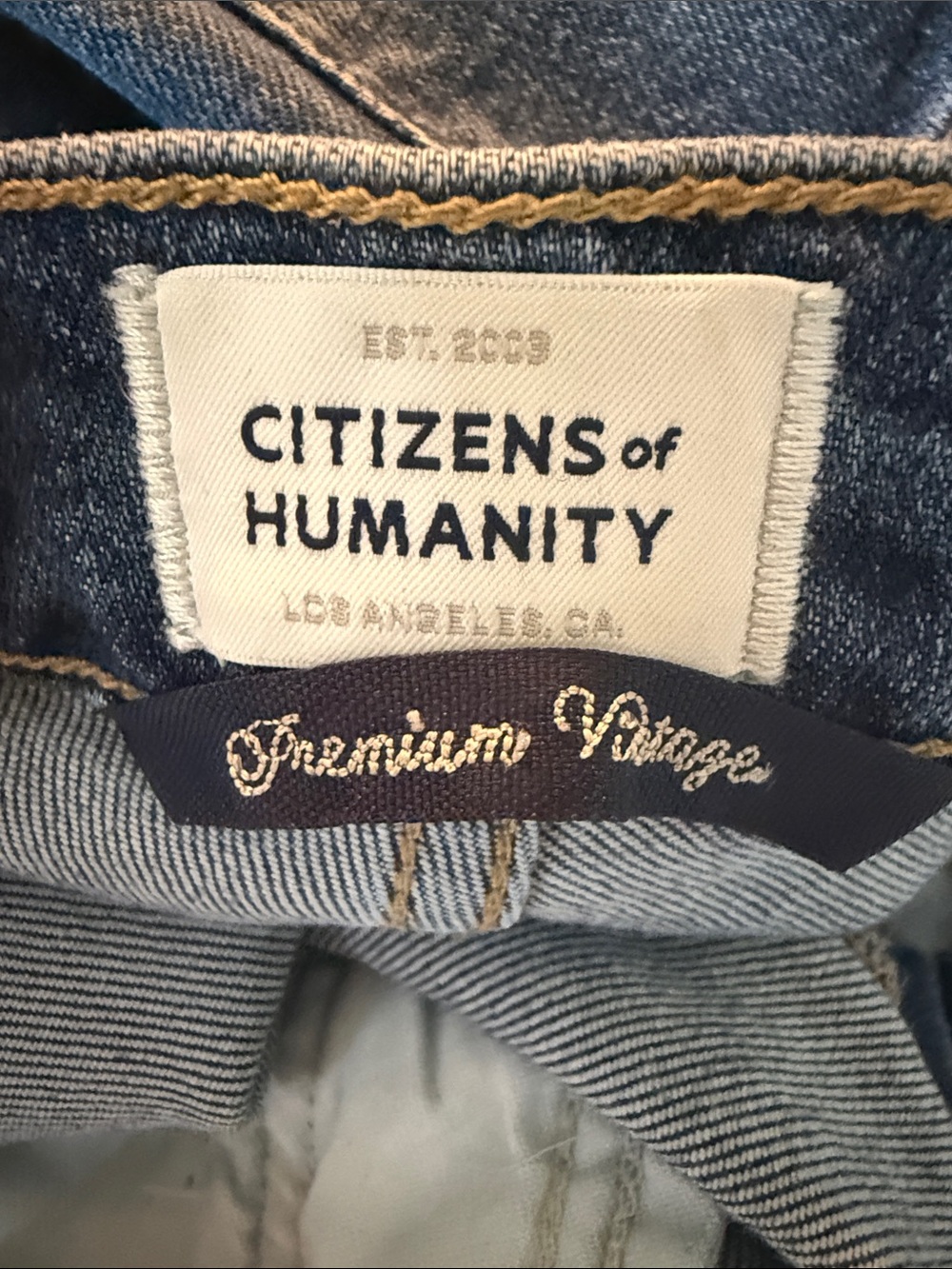 Citizens Of Humanity Charlotte Straight-Leg Mid-Blue Jeans sz 28 - Picture 5 of 6